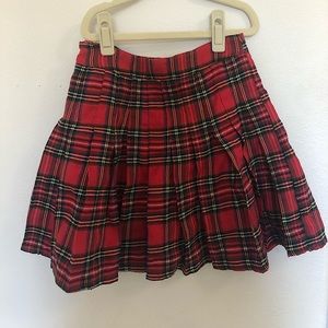 Plaid Schoolgirl Pleated Mini Skirt